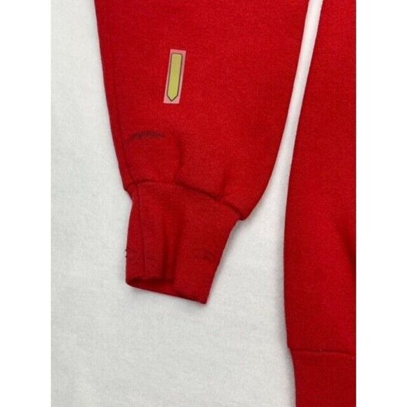 Vintage Mickey Mouse Red Black Sweatshirt Disney Large - Picture 8 of 9